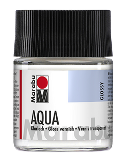 Лак фінішний на водній основі, глянцевий, 50 мл, Marabu