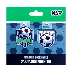 Закладки магнитные Yes Football, 2 шт