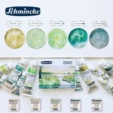 Краска акварельная Schmincke Horadam Aquarell 15 мл Shire Grey 935 супергрануляция