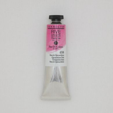 Олійна фарба Rive gauche, 40 мл, Хінакридоновий рожевий (Quinacridone Pink)
