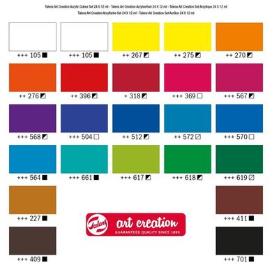 Набор акриловых красок, ArtCreation, 24x12 мл, Royal Talens
