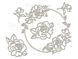 Набор мегачипборд Круглая рамка с розами №006, 30х30 см, Fabrika Decoru PM-FDCHM-006-FD фото 2 с 2