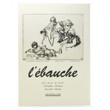 Блокнот-склейка для ескізів та начерків Sennelier Ebauche, 120 аркушів, 90 г/м&sup2;, 17х21 см
