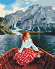 Картина за номерами Мандрівниця на озері Браєс, 40x50 см, Brushme