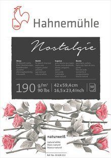 Альбом для рисования Nostalgie А1, 59,4х84,1см, 190 г/м&sup2;, 25 листов, Hahnemuhle