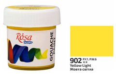 Краска гуашевая, Желтая светлая, 20 мл, ROSA Studio