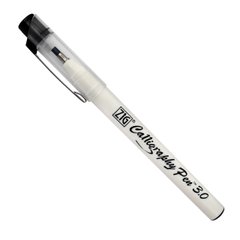 Ручка для каллиграфии ZIG Calligraphy Square Tip, 3.0 мм, с клиновидным наконечником, черная, Kuretake