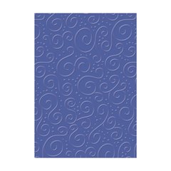 Бумага с тиснением Милан, 21x31 см, 220г/м², синяя, Heyda