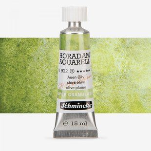 Фарба акварельна Schmincke Horadam Aquarell 15 мл Shire Olive 932 супергрануляція