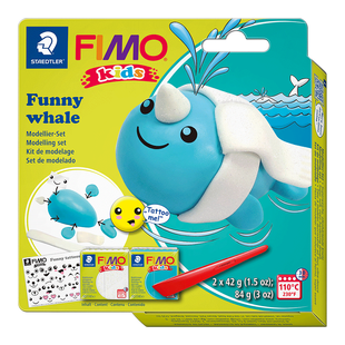 Набір Fimo Kids, Кит, 2 кольори х 42 г, Fimo