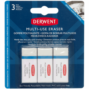 Набір гумок Small Multi Purpose, 3 штуки, Derwent