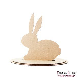 Заготовка для декорування Зайчик №250, 10х19х21 см, МДФ, Fabrika Decoru