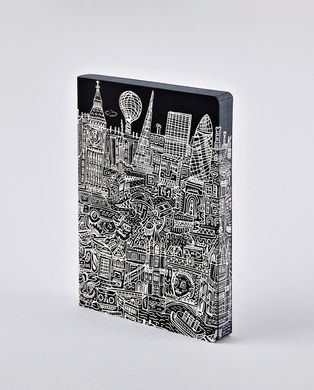 Блокнот Graphic L, London, 16,5х22 см, 120 г/м², 128 листов, Nuuna