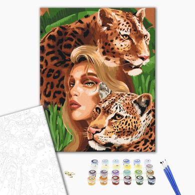 Картина за номерами Хижі леопарди, 40х50 см, Brushme