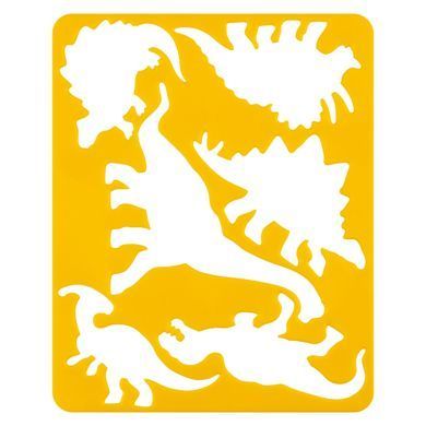Трафарет для малювання Динозаври, 20х16 см, 1Вересня