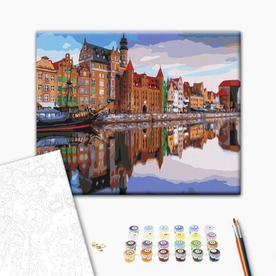 Картина по номерам Набережная Гданьска, 40х50 см, Brushme