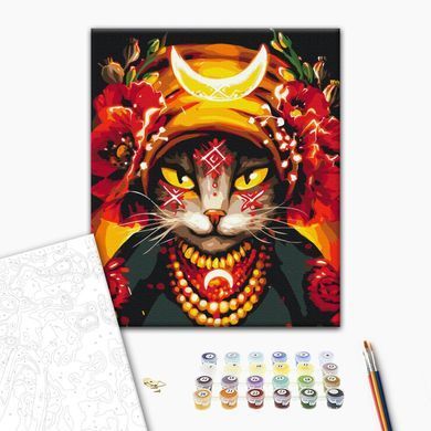 Картина по номерам Кошка Мольфарка &copy;Марианна Пащук, 48х60 см, Brushme
