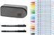 Набор маркеров ZIG Clean Сolor real brush colors, 2 лайнера, пенал, Kuretake RBCN160/22V фото 4 с 6