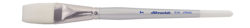 Кисть Silver Brush Silverwhite 1511S синтетика плоская удлиненная №1