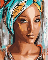 Картина по номерам Портрет африканской женщины, 40х50 см, Brushme