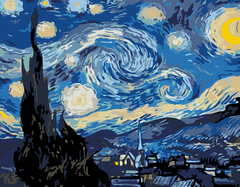 Картина по номерам акриловыми красками Звездная ночь, ROSA START