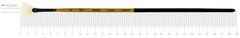 Кисть Amber 2306FN, №2, щетина, веерная, длинная ручка, Rosa