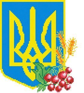 Алмазная вышивка Герб И Калина 23x25 см
