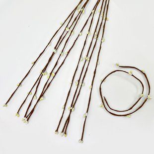 Декоративная веточка ивы, Жасминовая, 1 штука, Fabrika Decoru