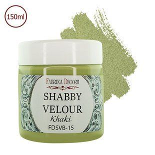 Фарба акрилова Shabby Velour, Хакі, 150 мл, Fabrika Decoru