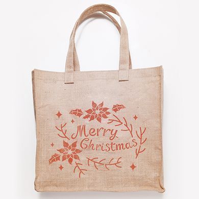 Трафарет многоразовый Merry Christmas с пуансеттией, №235, XL, 30х30 см, Fabrika Decoru
