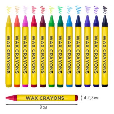 Набор восковых карандашей Minions, 12 цветов, YES