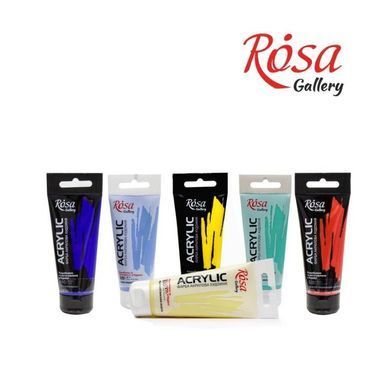 Краска акриловая, Изумрудная, 60 мл, ROSA Gallery