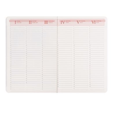 Щоденник діловий Leo Planner Case, A5, датований 2027 роком, інтегральна обкладинка, сірий, 368 сторінок