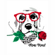 Картина за номерами Dog with a Rose, 35х45см, ROSA START 4823098517757 зображення 1 з 2