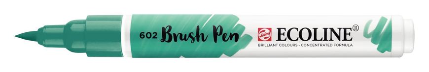 Пензель-ручка Ecoline Brushpen (602), Зелена темна, Royal Talens