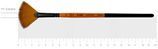 Кисть Flame 1368FN, №4, cинтетика, веерная, короткая ручка, Rosa