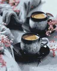 Картина по номерам Кофе в чашках, 40х50 см, Brushme