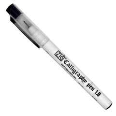 Ручка для каллиграфии ZIG Calligraphy Oblique Tip, 1.0 мм, со скошенным наконечником, черная, Kuretake