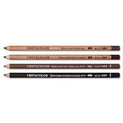 Набор карандашей для рисунка, Сепия масляная светлая, 3 штуки, Cretacolor