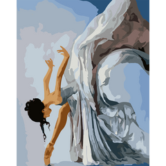 Картина по номерам Танец балерины, 40х50 см, Santi