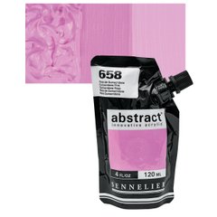 Краска акриловая Sennelier Abstract, Хинакридон розовый №658, 120 мл, дой-пак
