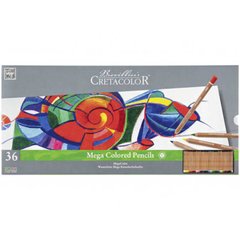 Набор цветных карандашей, MEGACOLOR, 36 штук, металлическая коробка, Cretacolor