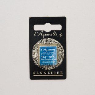 Акварельная краска Sennelier, полукювета, S2, ультрамарин светлый (Ultramarine Light)