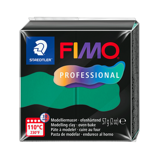 Пластика Professional, зеленая, 57 г, Fimo