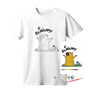 Набор для раскрашивания футболки Be Cappy, 100% хлопок, размер XS, ROSA Talent
