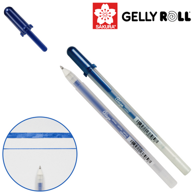 Ручка гелевая, GLAZE 3D-ROLLER, Королевский синий, Sakura