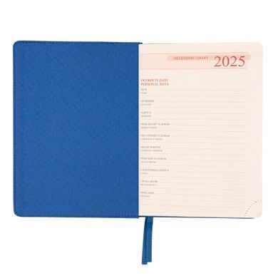 Ежедневник А5 Leo Planner датированный 2025 Liberty, синий, 368 страниц