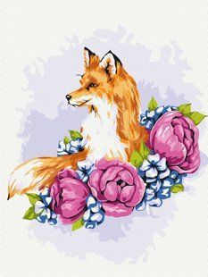 Картина за номерами Квіткова лисиця &copy; Anna Kulyk, 30x40 см, Brushme