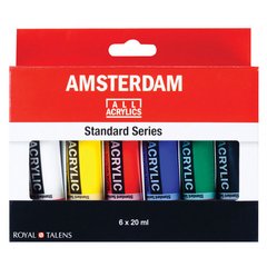 Набор акриловых красок, AMSTERDAM STANDARD, 6x20 мл, Royal Talens