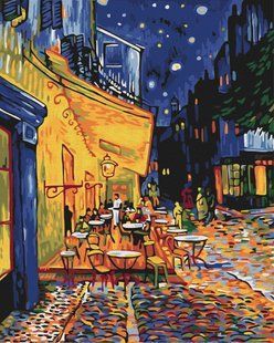 Картина по номерам Ночное кафе в Арле, Ван Гог, 40x50 см, Brushme